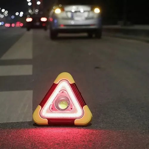 Triangulo Segurança Automotivo Sinalizador Estrada Com Led