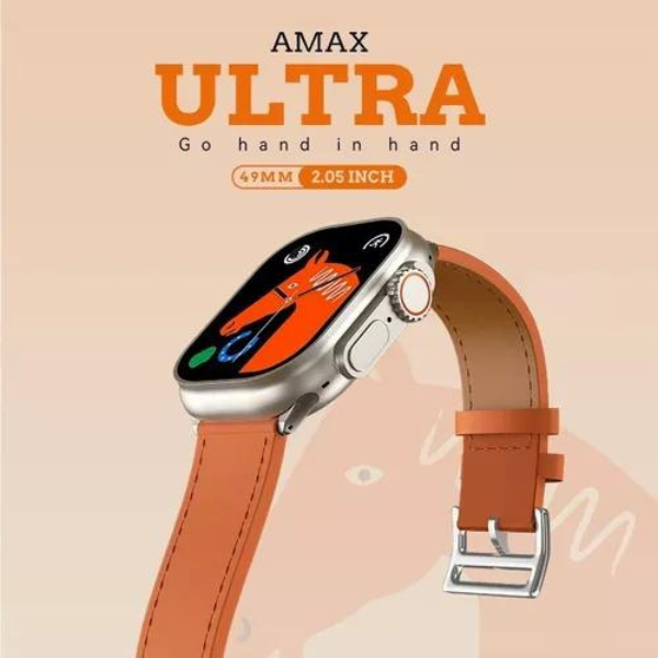 Amax Ultra Smartwatch + 1 Pulseira Brinde (LARANJA)